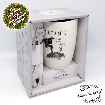 Kubek z łyżeczką  Catanic komplet