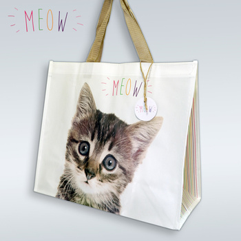 MEOW torba zakupowa z kotkiem