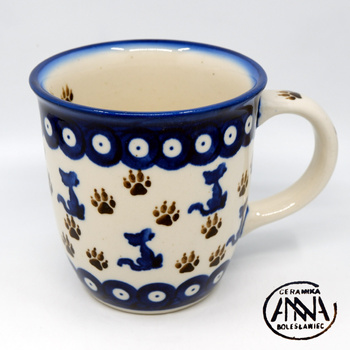 Kubek Bolesławiec Koty Unikat