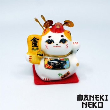 Maneki Neko ceramiczny kotek szczęścia 04