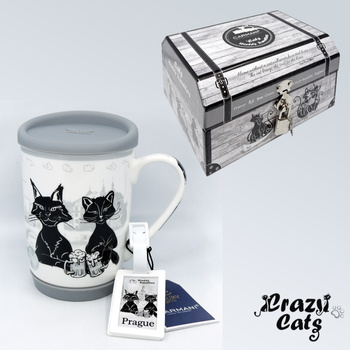 Crazy Cats kubek Travelling Cats - Praga