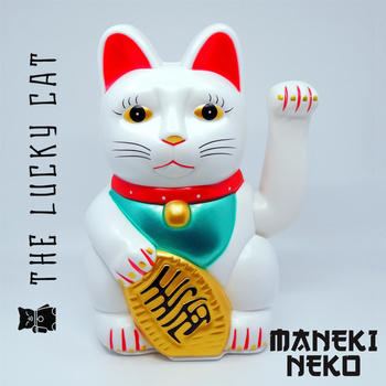 Maneki Neko duży Kot Szczęścia biały