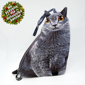 Kocia torebeczka szary kotek