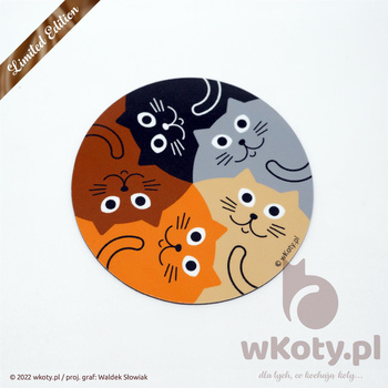 Magnes okrągły Karuzela Kotów