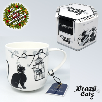 Crazy Cats kubek Kot i ptaszek Koci Świat