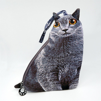 Kocia torebeczka szary kotek