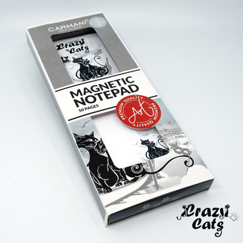 Crazy Cats Notes magnetyczny - Koty w Wenecji