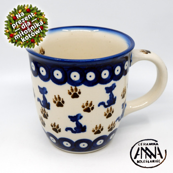 Kubek Bolesławiec Koty Unikat