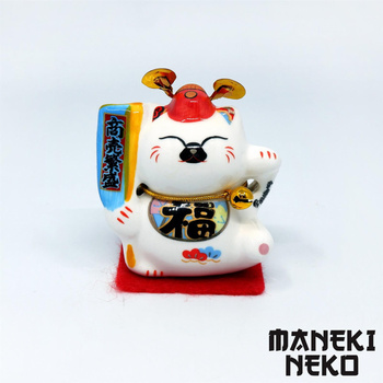 Maneki Neko ceramiczny kotek szczęścia 03