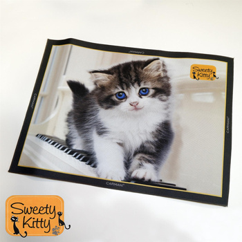 Podkładka na stół - Sweety Kitty czarno-biały